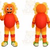 Orange Sunflower Mascot Costume for Events and Promotions