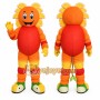 Orange Sunflower Mascot Costume for Events and Promotions