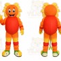 Orange Sunflower Mascot Costume for Events and Promotions
