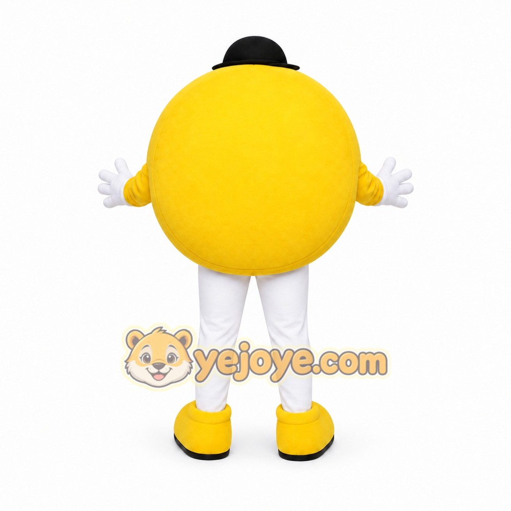 Yellow Smiley Face Mascot Costume for Events and Promotions Yellow Smiley Face Mascot Costume for Events and Promotions
