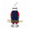White Superhero Rabbit Mascot Costume for Events and Promotions White Superhero Rabbit Mascot Costume for Events and Promotions