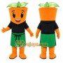 Orange Flower Pot Mascot Costume for Events and Promotions