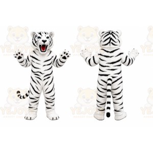 White Tiger Mascot Costume for Events and Promotions