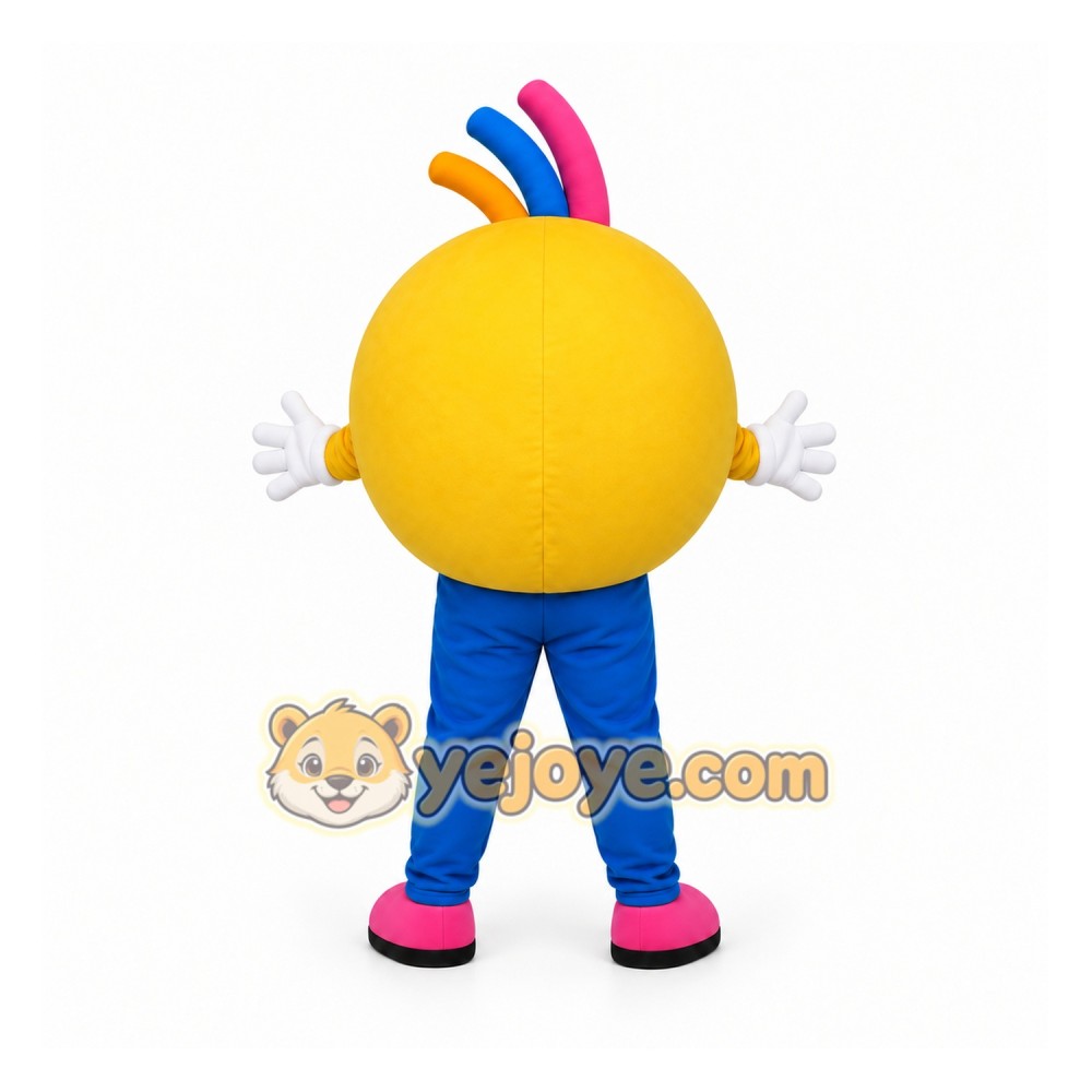 Yellow Smiley Face Mascot Costume for Events and Promotions Yellow Smiley Face Mascot Costume for Events and Promotions