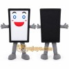 White Smartphone Mascot Costume for Events and Promotions White Smartphone Mascot Costume for Events and Promotions