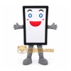 White Smartphone Mascot Costume for Events and Promotions White Smartphone Mascot Costume for Events and Promotions