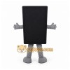 White Smartphone Mascot Costume for Events and Promotions White Smartphone Mascot Costume for Events and Promotions