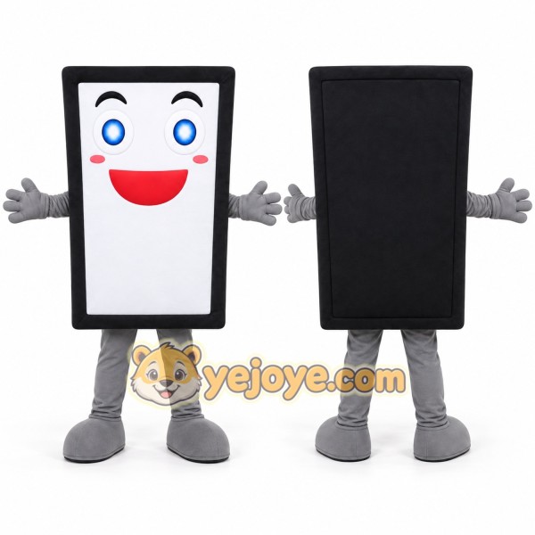 White Smartphone Mascot Costume for Events and Promotions