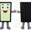 Green Smartphone Mascot Costume for Events and Promotions