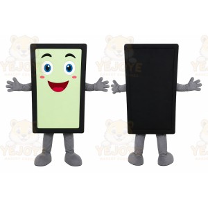Green Smartphone Mascot Costume for Events and Promotions