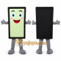 Green Smartphone Mascot Costume for Events and Promotions