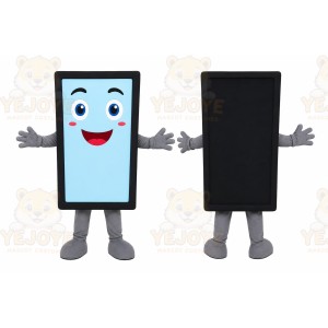Blue Smartphone Mascot Costume for Events and Promotions
