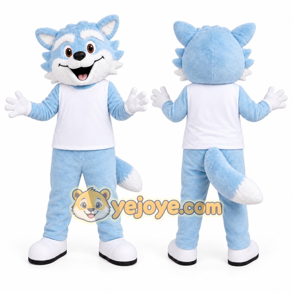 Blue Wolf Mascot Costume for Events and Promotions Blue Wolf Mascot Costume for Events and Promotions