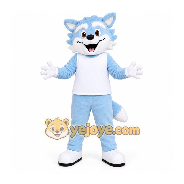Blue Wolf Mascot Costume for Events and Promotions Blue Wolf Mascot Costume for Events and Promotions