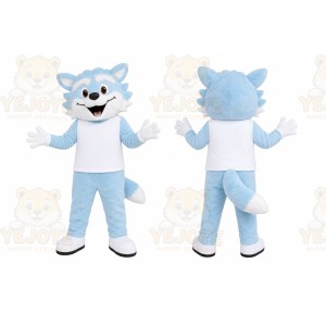 Blue Wolf Mascot Costume for Events and Promotions
