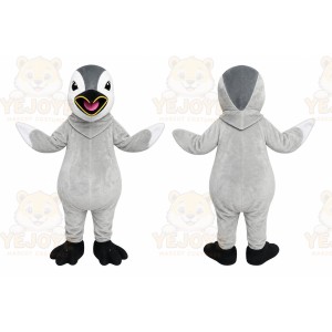 Gray Penguin Mascot Costume for Events and Promotions