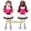 Pink Girl Doll Mascot Costume for Events and Promotions