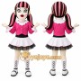 Pink Girl Doll Mascot Costume for Events and Promotions