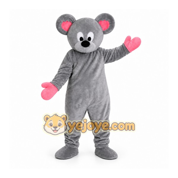 Gray Mouse Mascot Costume for Events and Promotions