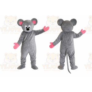 Gray Mouse Mascot Costume for Events and Promotions