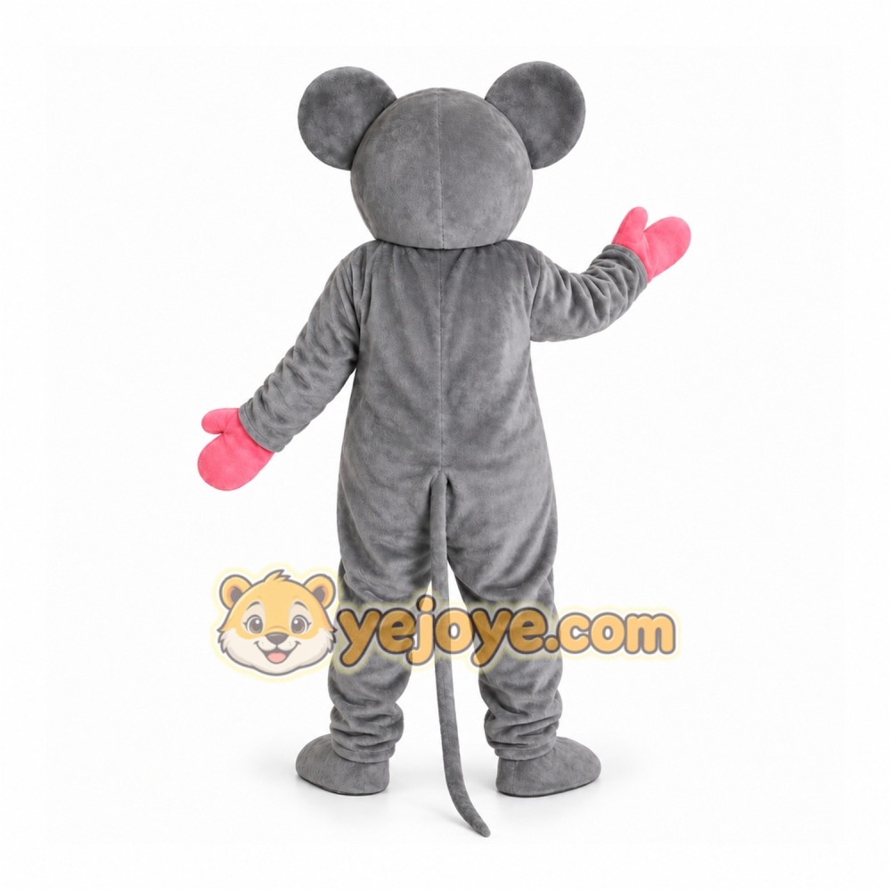 Gray Mouse Mascot Costume for Events and Promotions Gray Mouse Mascot Costume for Events and Promotions