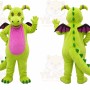 Green Dragon Mascot Costume for Events and Promotions