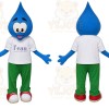 Blue Water Drop Mascot Costume for Events and Promotions