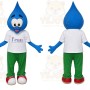 Blue Water Drop Mascot Costume for Events and Promotions