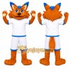 Orange Fox Mascot Costume for Sports Events Orange Fox Mascot Costume for Sports Events