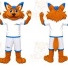 Orange Fox Mascot Costume for Sports Events