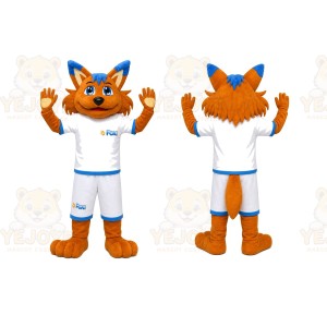 Orange Fox Mascot Costume for Sports Events