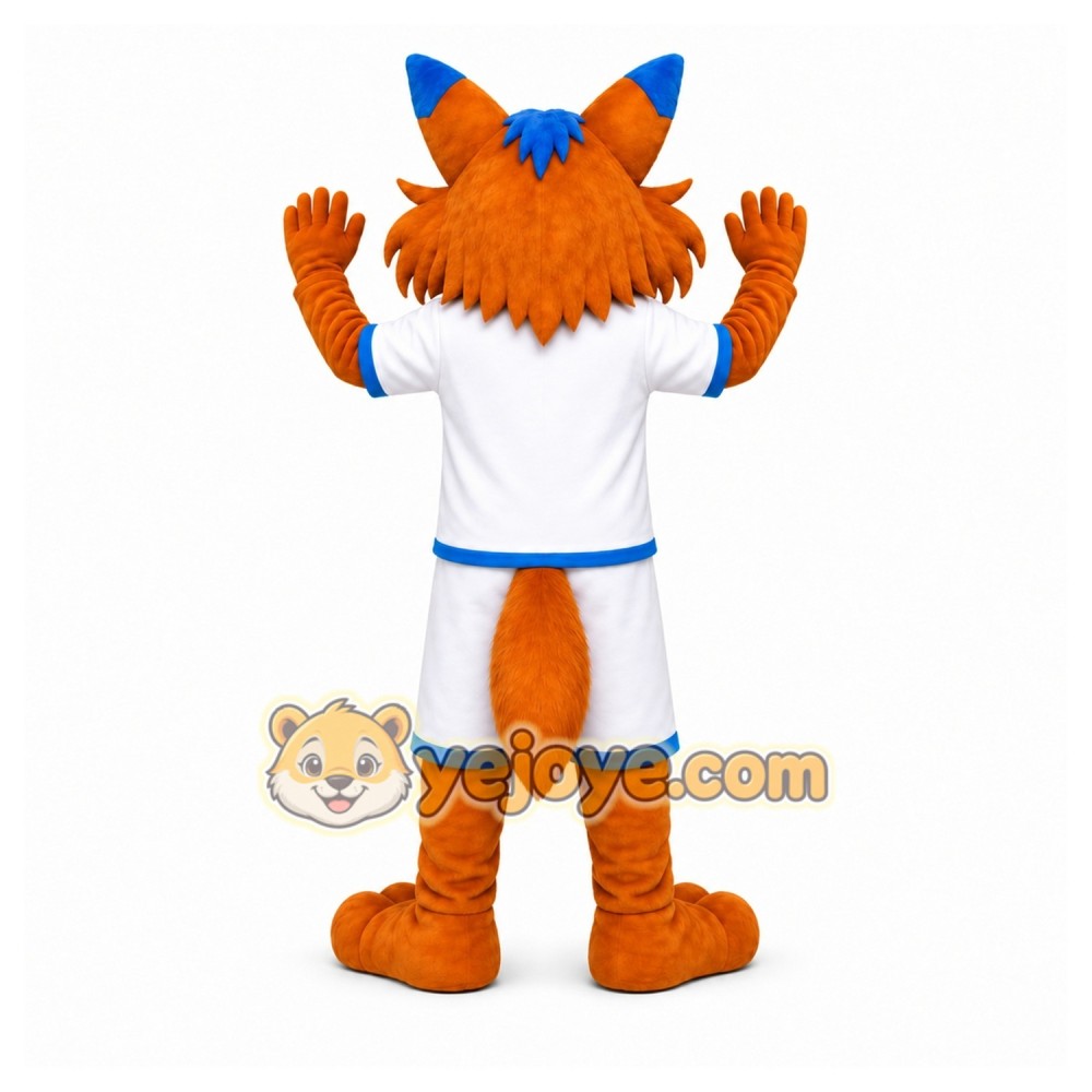 Orange Fox Mascot Costume for Sports Events Orange Fox Mascot Costume for Sports Events