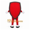 Red Shield Mascot Costume for Sports Events Red Shield Mascot Costume for Sports Events