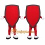 Red Shield Mascot Costume for Sports Events