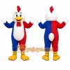 White Rooster Mascot Costume for Sports Events White Rooster Mascot Costume for Sports Events