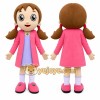 Pink Girl Mascot Costume for Children's Events