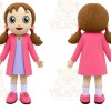 Pink Girl Mascot Costume for Children's Events