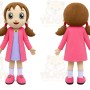 Pink Girl Mascot Costume for Children's Events