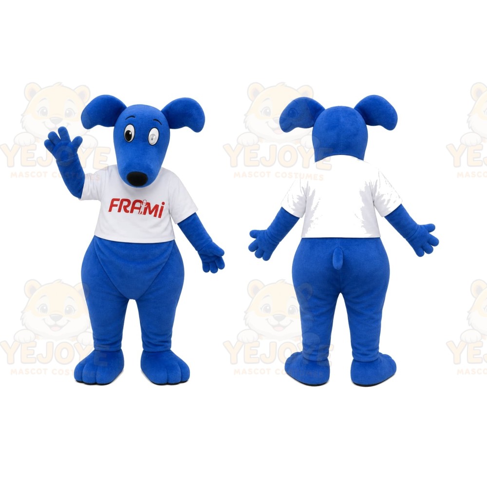 Blue Dog Mascot Costume for Events and Promotions