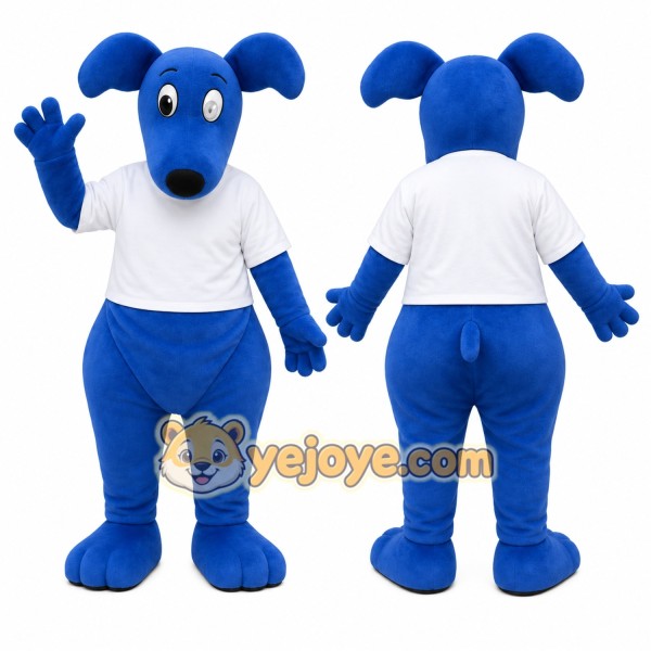 Blue Dog Mascot Costume for Events and Promotions