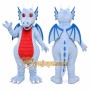 Light Blue Dragon Mascot Costume for Children's Events