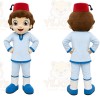 Light Blue Boy Mascot Costume for Children's Events