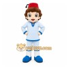 Light Blue Boy Mascot Costume for Children's Events Light Blue Boy Mascot Costume for Children's Events
