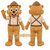 Brown Beaver Mascot Costume for Events and Promotions