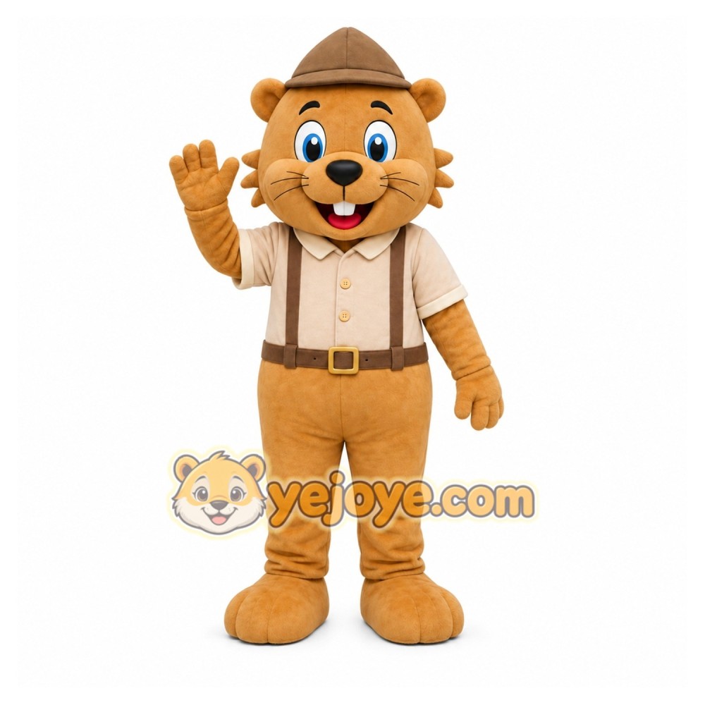 Brown Beaver Mascot Costume for Events and Promotions
