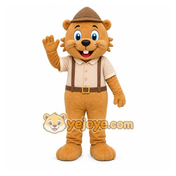 Brown Beaver Mascot Costume for Events and Promotions
