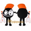 Black Musical Note Mascot Costume for Events and Promotions Black Musical Note Mascot Costume for Events and Promotions