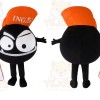 Black Musical Note Mascot Costume for Events and Promotions