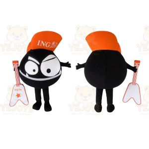 Black Musical Note Mascot Costume for Events and Promotions