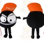 Black Musical Note Mascot Costume for Events and Promotions